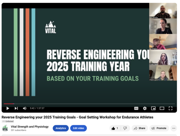 youtube preview for goal setting workshop for endurance athletes